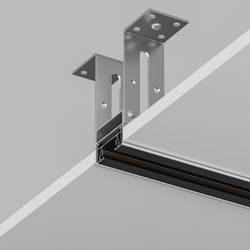 TR3020-AL Закладной профиль для встраиваемого монтажа однофазного трека 2м