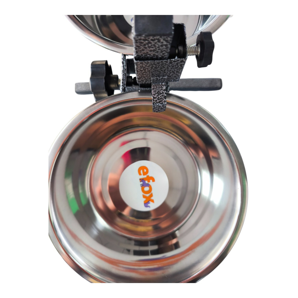 Набор "efox" из 2 мисок на подставке из нержавеющей стали.