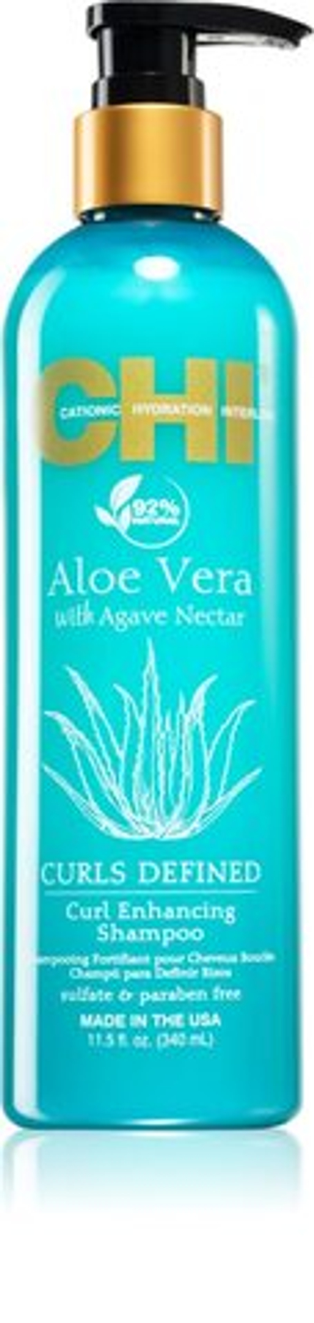 CHI Aloe Vera Curl Enhancing - шампунь для кудрявых и волнистых волос /   340  ml  / GTIN 633911811375