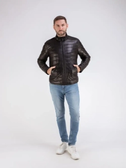 Куртка весна кожаная натуральная утепленная