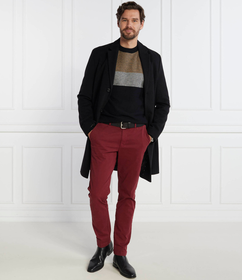 Чиносы Kaito1 BOSS BLACK - бордовый(50487966)