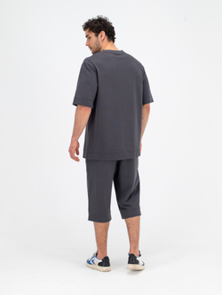 Костюм хлопковый с шортами. Графит