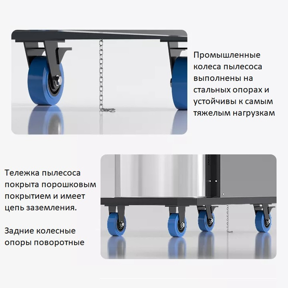 Пылесос для текстильной промышленности Kardv DL-3078Х, 80л, 3600Вт