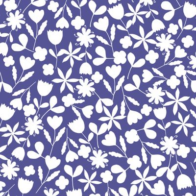 Белый цветочный узор