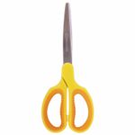 Ножницы BRAUBERG "Original", 185 мм, оранжево-желтые, ребристые резиновые вставки, 236451