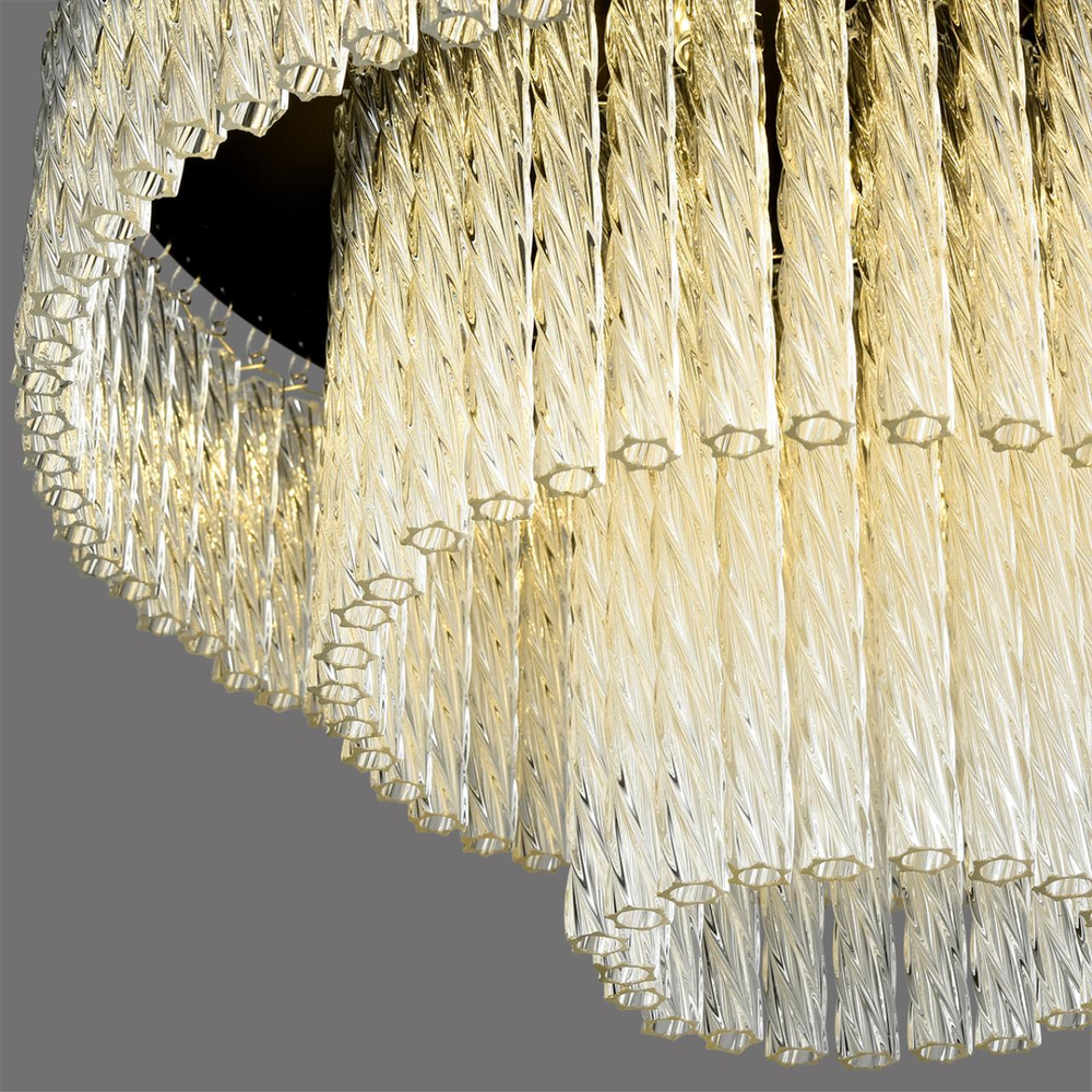 6576/11CR CLASSI LN24 000 черный/прозрачный/металл/стекло Люстра потолочная G9 11*20W 220V SPIRALS