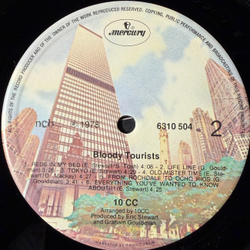 Виниловая пластинка 10cc ‎– Bloody Tourists LP