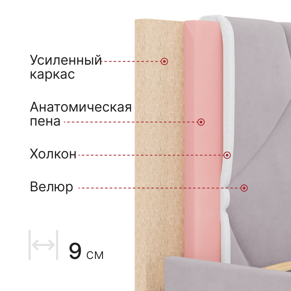 Кровать c подъемным механизмом и бельевым ящиком Амбер new