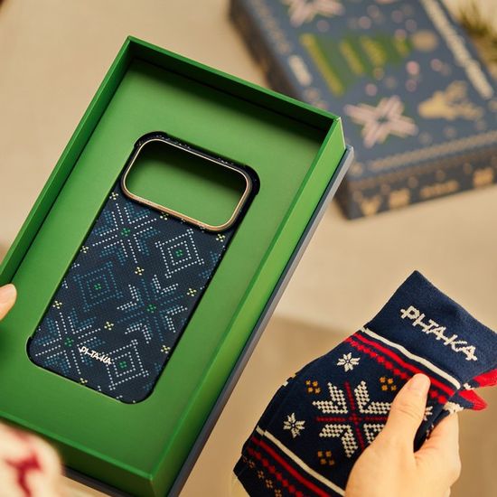 Чехол Pitaka Threads of Winter (Ultra-Slim) Case для iPhone 17 Pro Max 6.9" (CP1701BPM) Navy