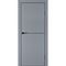 Межкомнатная дверь P-19 кромка ABS чёрная ПЭТ серый матовый глухая