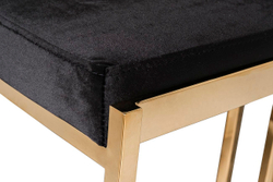 Стул барный Garda Decor черный-золотой GY-B8216GOLD-BL