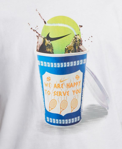 Мужская теннисная футболка Nike Court Tennis T-Shirt - white