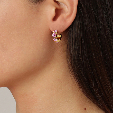 Серьги Dyrberg Kern JENNA SG LIGHT ROSE 380093 R/G