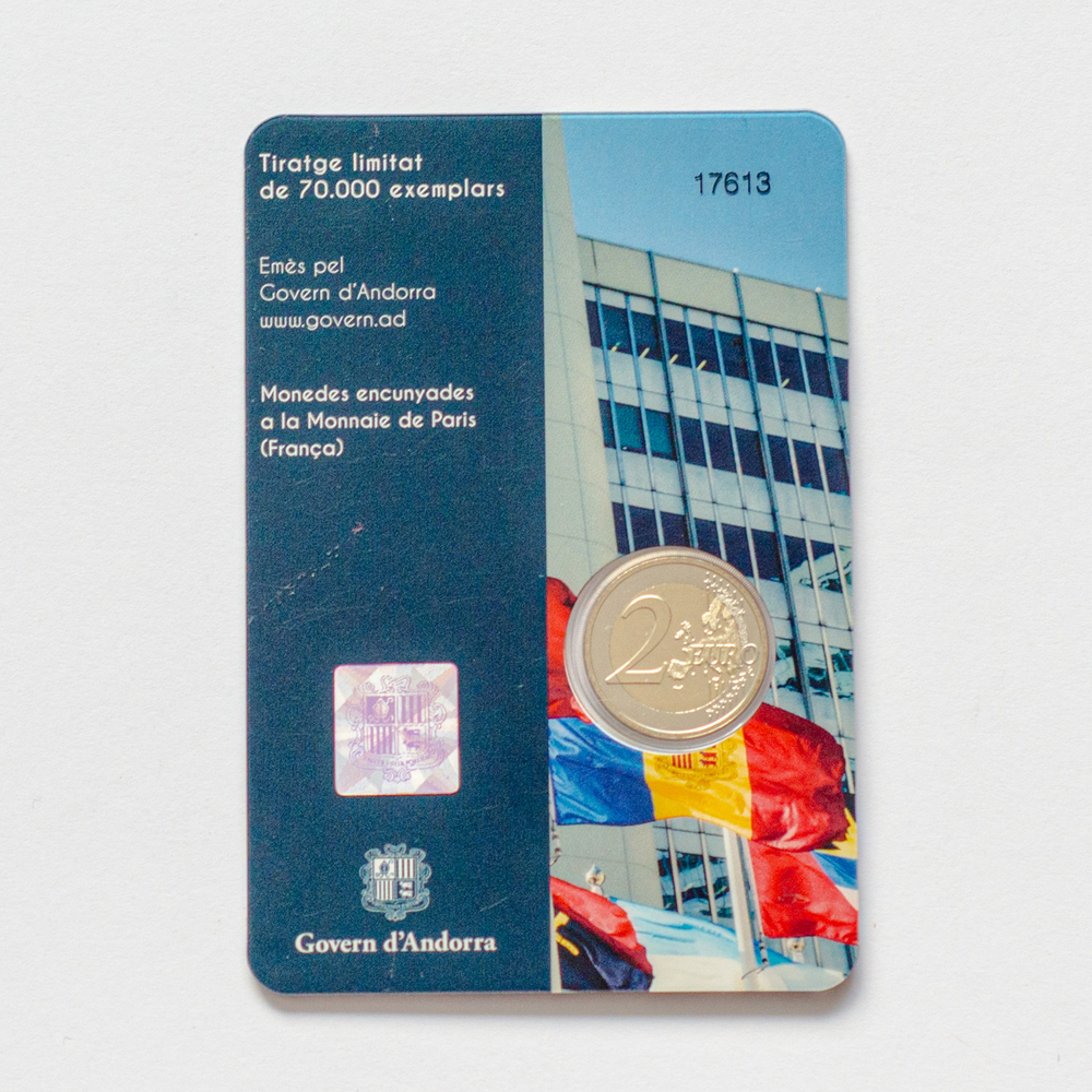 Andorra 2 Euro 2023: 30th Anniversary of Accession of Andorra to United Nations