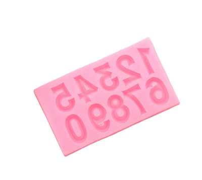 Молд силиконовый «Цифры с объёмом», 10×5,7×0,7 см, цвет МИКС