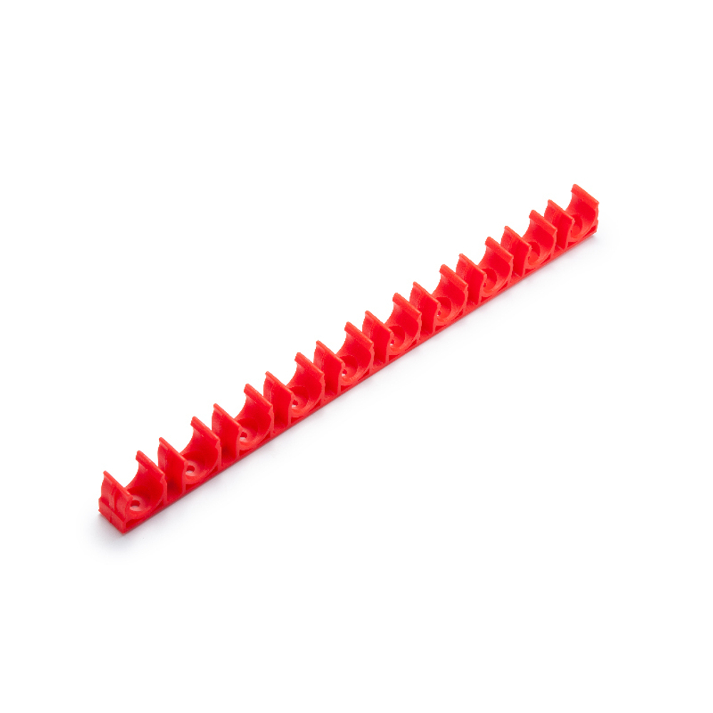Гребенка из клипс для сантех труб для монтажных пистолетов (16 мм, красный, 10 мест, 10 шт/у) FEDAST