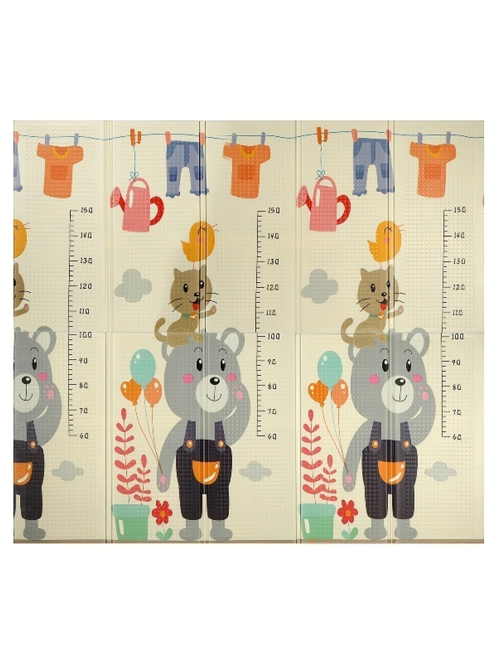 107238/Развивающий игровой коврик Elefantino, двусторонний, складной, размер 180*200*1 см