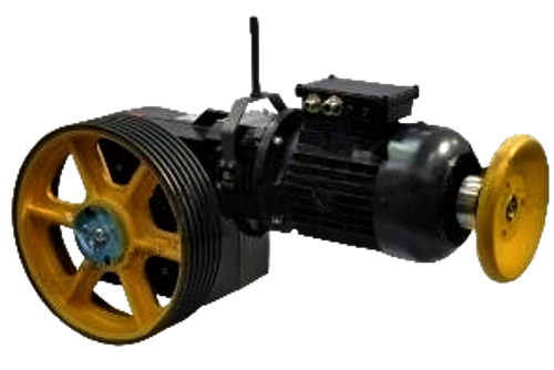 Лебедка редукторная TW45C 40:3 левая с КВШ 360х5х8 мм с тормозом 2х50RSZ Nm и энкодером THYSSEN.