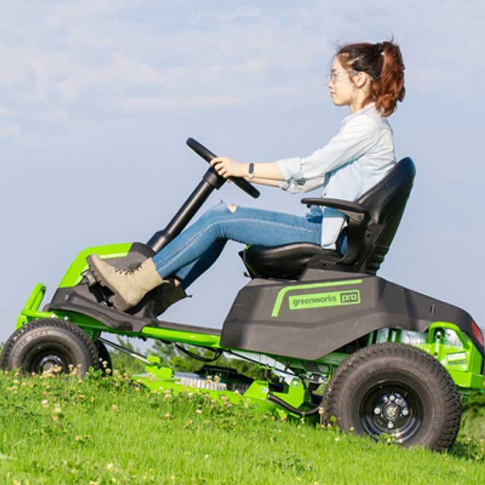 Трактор Greenworks GC82LT107, 82V, без АКБ и ЗУ