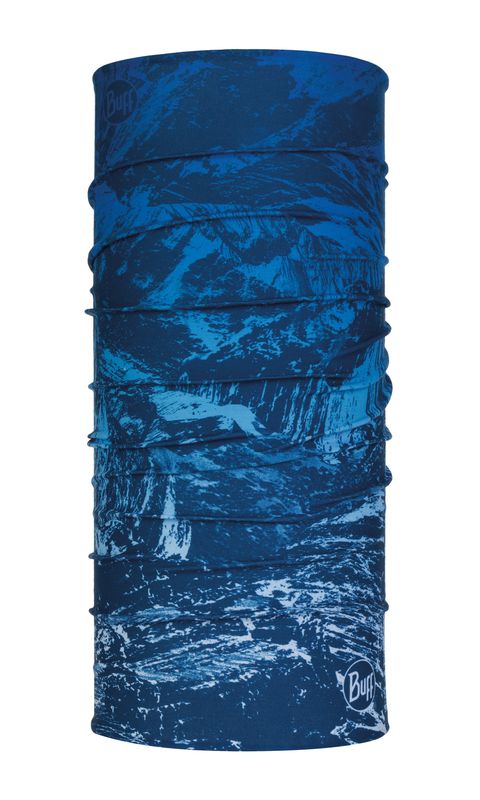 Многофункциональная бандана-труба Buff XL Mountains Bit Blue Фото 1