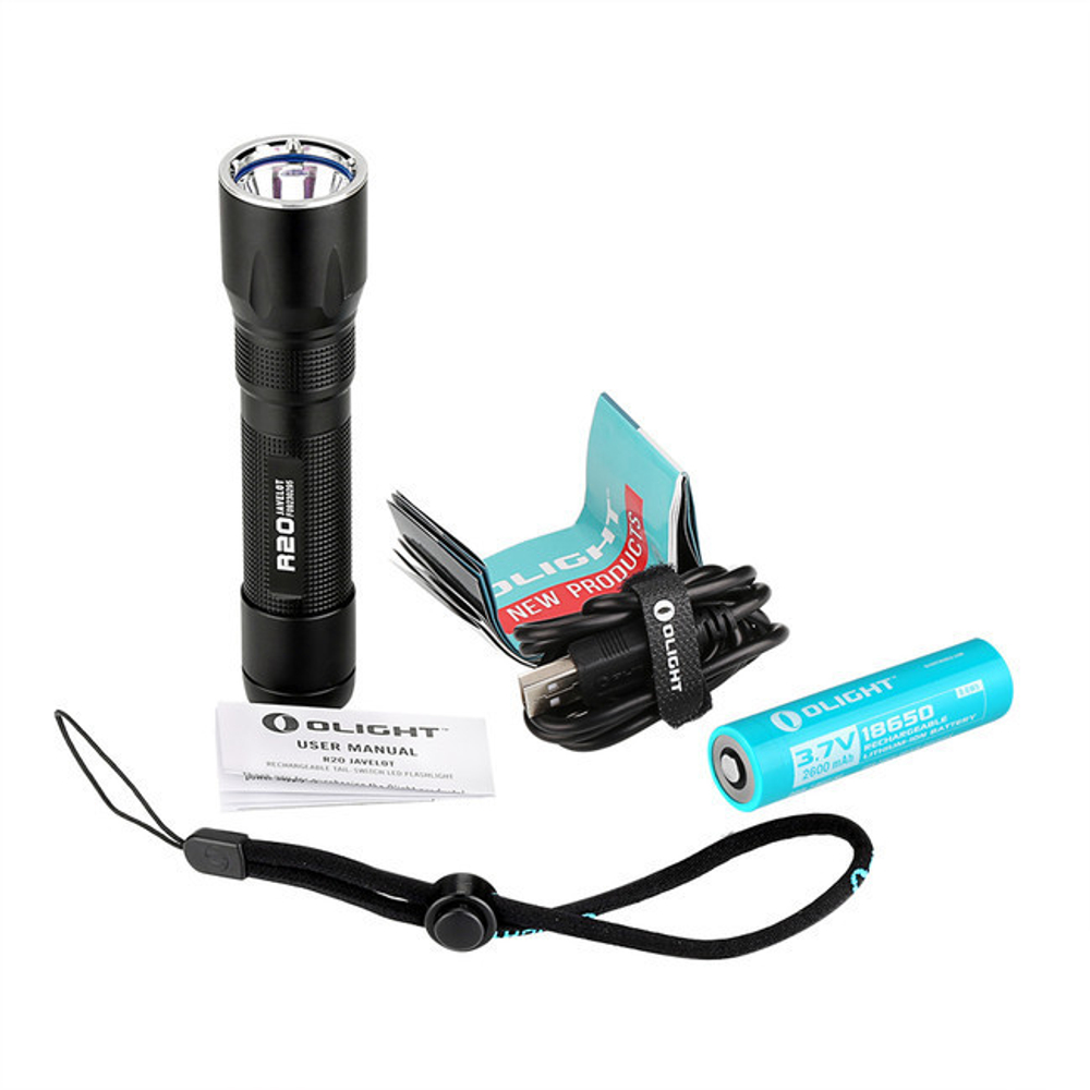 Фонарь светодиодный Olight R20 Javelot (комплект)