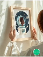 Постер в детскую мальчику 30х40 см декор на стену