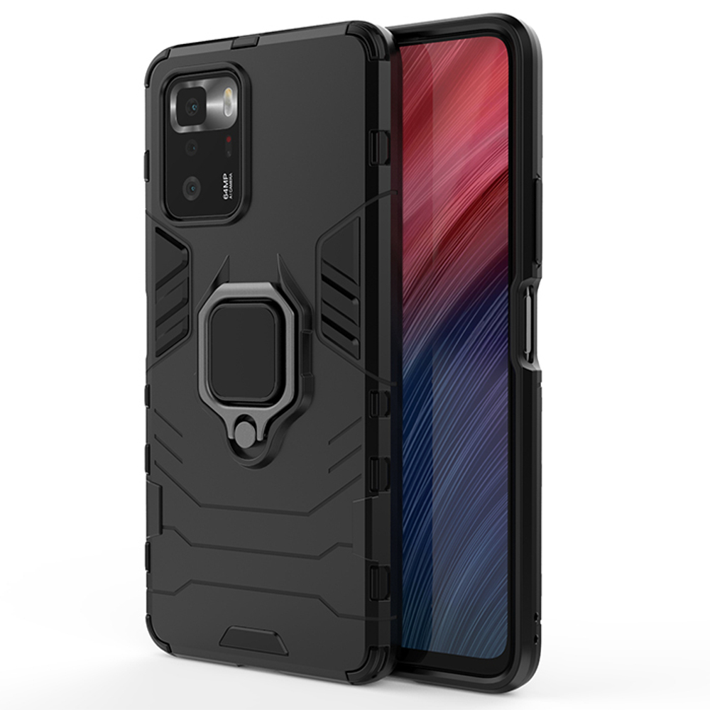 Противоударный чехол с кольцом Panther Case для Xiaomi Poco X3 GT