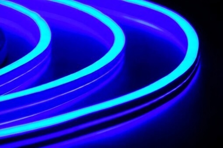 Гибкий Неон двусторонний 50 м., синий, 8*16 мм., 24 В, TeamProf (TPF-FX816D-120-24V-W/B)