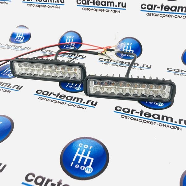 Светодиодные LED DRL ДХО+поворотники, 15 см