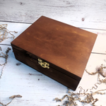 Музыкальная шкатулка с ЛЮБОЙ ВАШЕЙ МЕЛОДИЕЙ, именем и гравировкой / печатью под заказ, размер 15х9х7 см