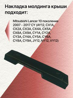 КОМПЛЕКТ накладок молдингов водослива Mitsubishi Lancer 10 (левая + правая)