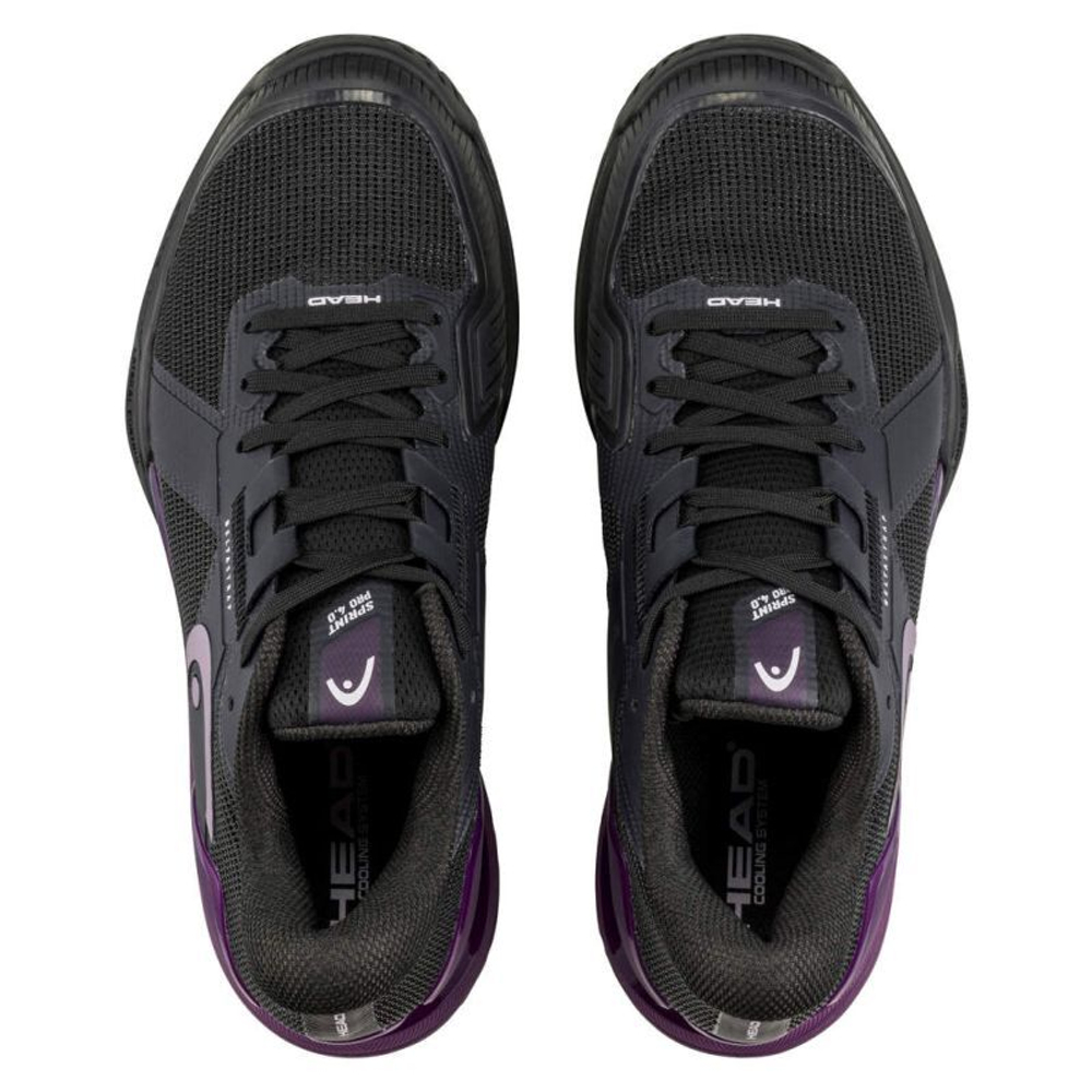 Женские Кроссовки теннисные Head Sprint Pro 4.0 - black/plum