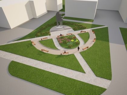 Архстудия Develius Estate представила еще один вариант благоустройства территории в центре Заокского