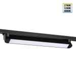 359792 PORT NT25 236 черный Светильник однофазный двухжильный трековый с переключ. цв. температуры IP20 LED 24W 180-265V 2700К/3200К/4000К ITER