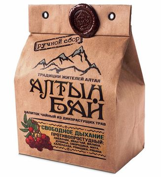 Чайный напиток "Свободное дыхание" (противопростудный) 100г. (кипрей, лабазник, лист малины, лист смородины, душица, мята, календула, ромашка, рябина)