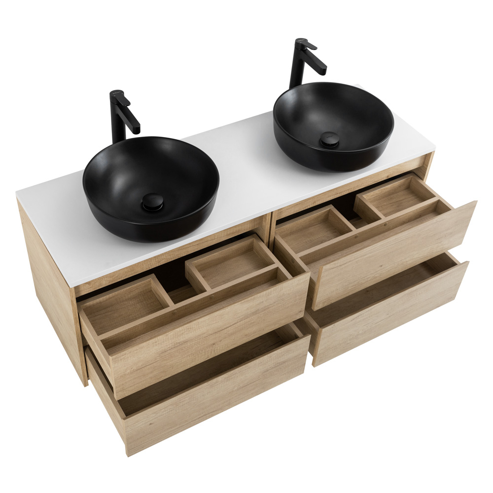 Мебель для ванной комнаты со столешницей BelBagno KRAFT-1200 Rovere Nebrasca Nature