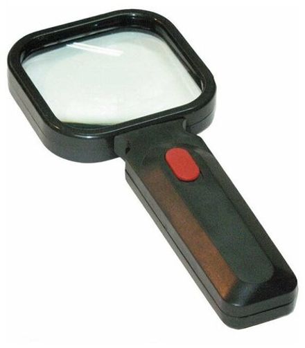 Лупа c подсветкой ZM8080B x3, 80x80 mm с изменением угла наклона