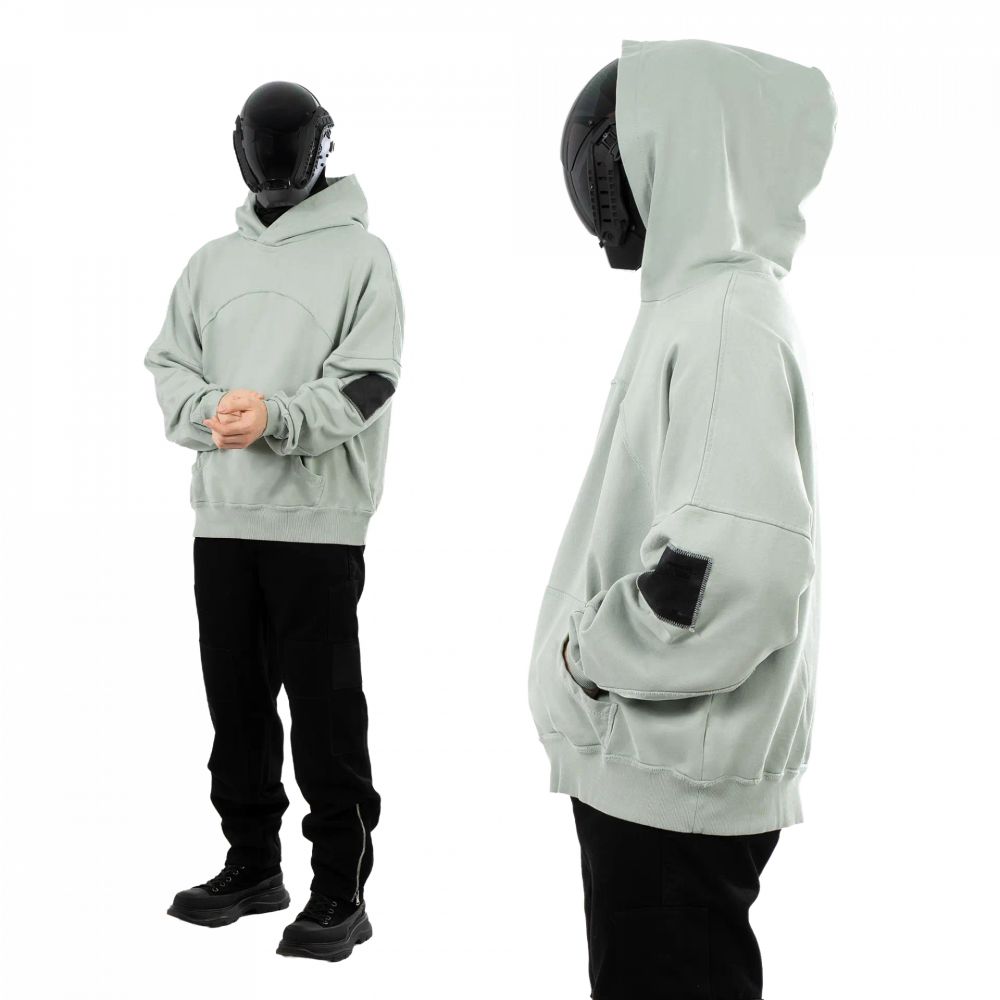 Худи Heartz «Waveform» Boxy-Fit светло-зеленое