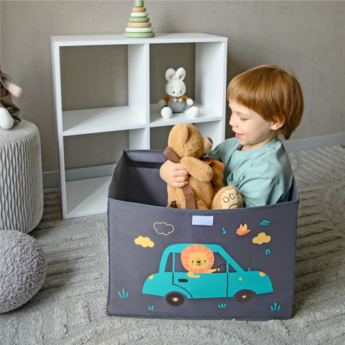 Коробка с крышкой для игрушек. Львенок