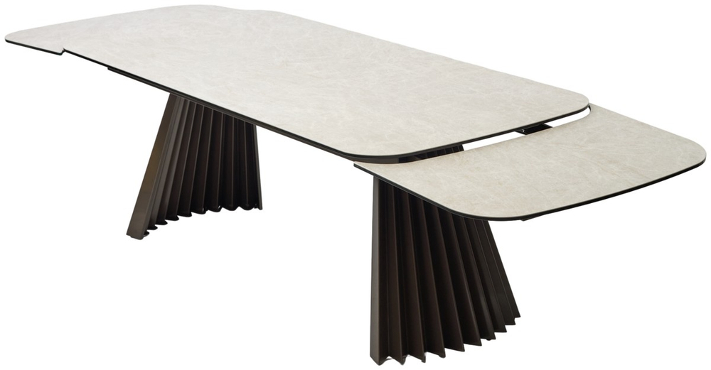 Стол М-City DISAUR Астрид (Astrid) 200 Tl-102 Бежевый Мрамор, Испанская керамика, Шоколадное Золото