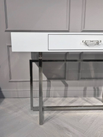 Стол-консоль Ist Casa Гарда-1, 120х40х76 см, белый, хром