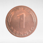Germany, 1 Pfennig, 1978, (Stuttgart Mint - "F"), VF