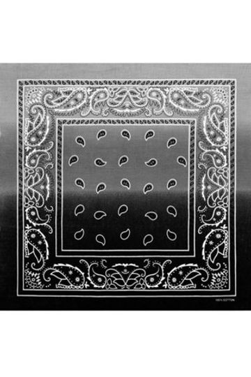 Бандана черный градиент пейсли