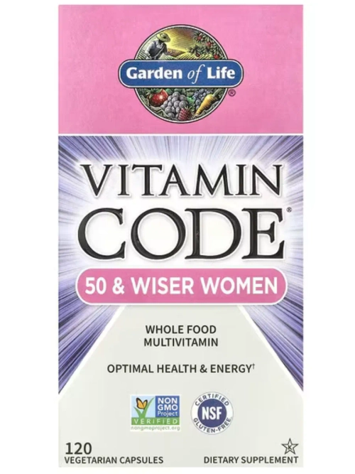 Vitamin Code мультивитамины для женщин от 50 лет 120 вег капсул