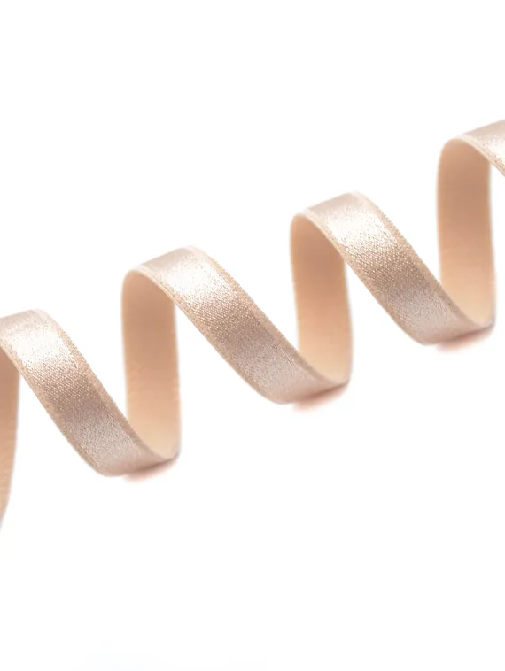 126 740/10 ОПТ Бретель глянец Lauma Fabrics, 10 мм, телесный 126