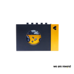 We Are Rewind Cassette Player Black & Yellow