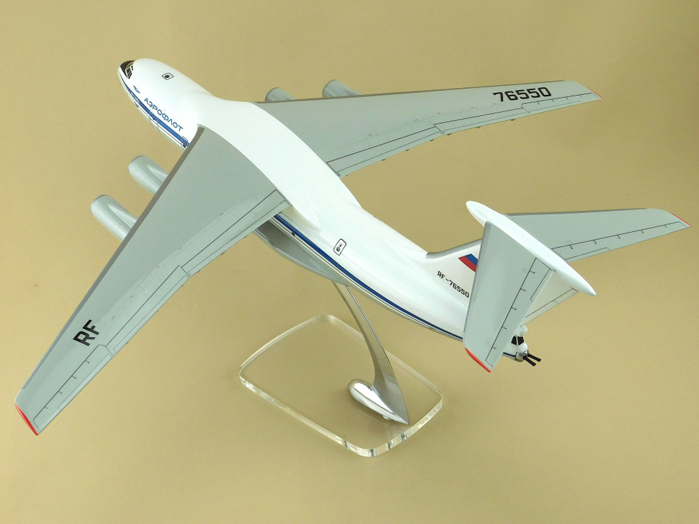 Модель самолета Ил-76МД (М1:100, АЭРОФЛОТ, RF-76550)