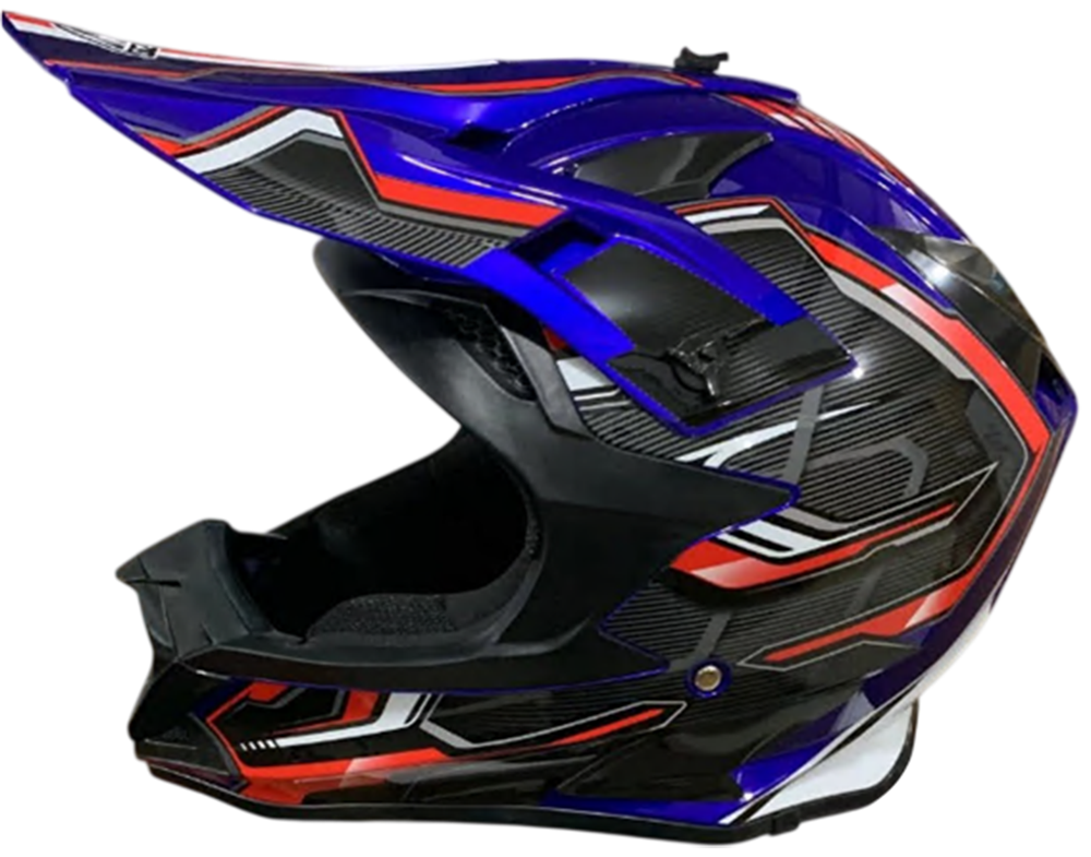 Шлем кроссовый MOTAX G9 S (55-56) глянцево-синий-красный