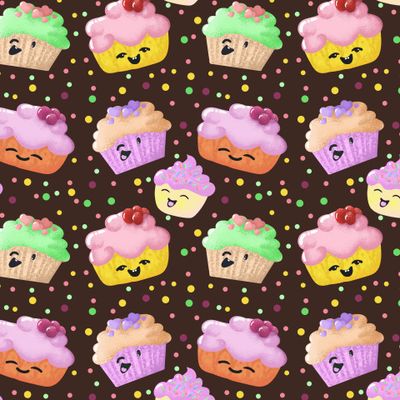 Кексы на тёмном фоне