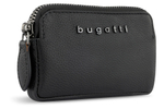 Фото ключница BUGATTI Bella чёрная воловья кожа/полиэстер в фирменной коробке с гарантией